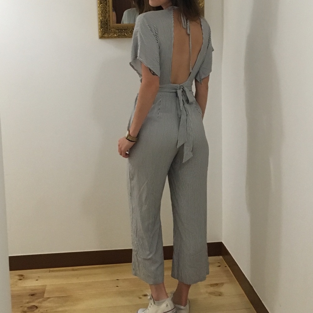 Pin Stripe Jumpsuit
